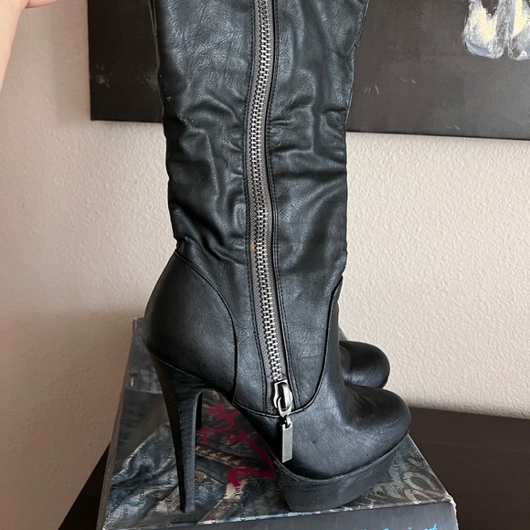 Zigi Project Platform Knee-high Boots - Picture 7 of 8